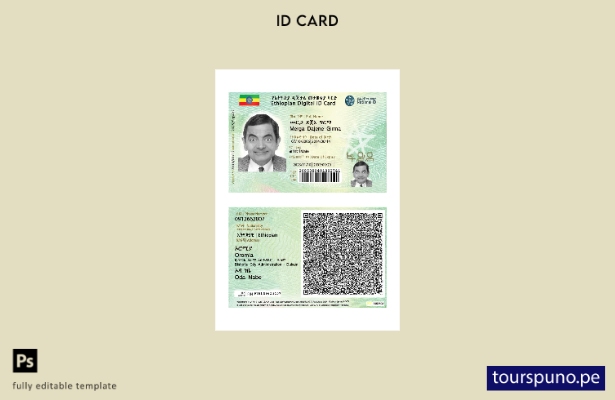 listo para imprimir la plantilla de nueva versión de la tarjeta de identificació